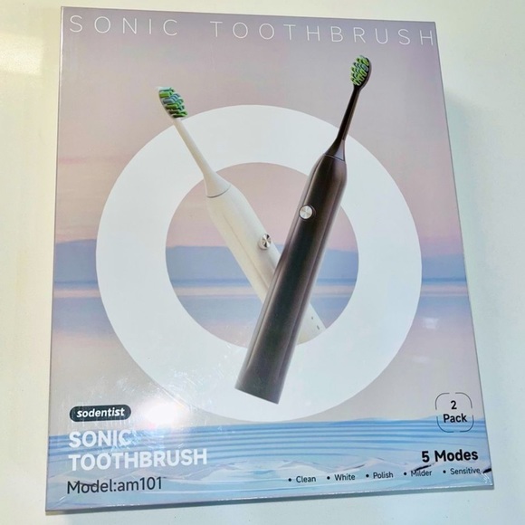 🆕 Sodentist Sonic Electric Toothbrush (2 Pack) - Picture 1 of 12